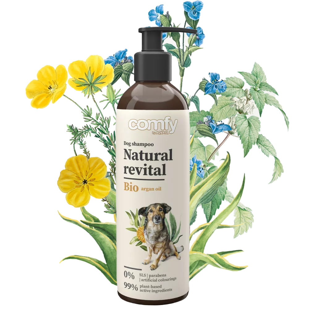 Comfy Natural Revital Szampon Dla Psa Wzmacniający Dla Zdrowej Sierści I Skóry 250ml